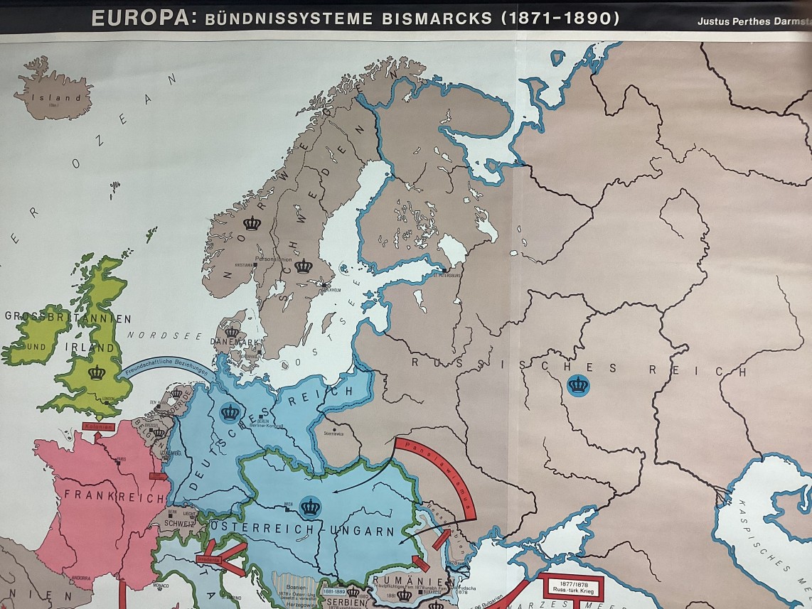 Schoolwandkaart van Europa detail2