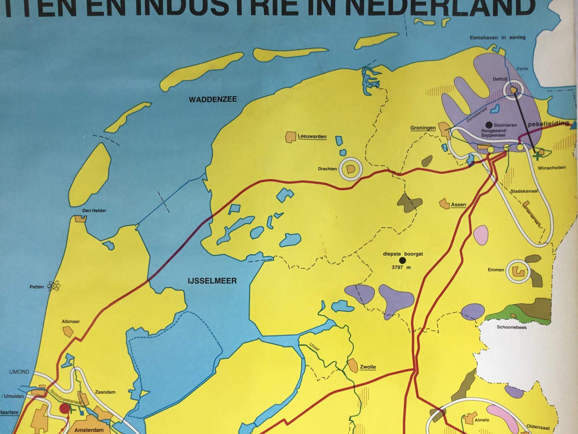 Oude landkaarten van Bodemschatten en industrie in Nederland detail3