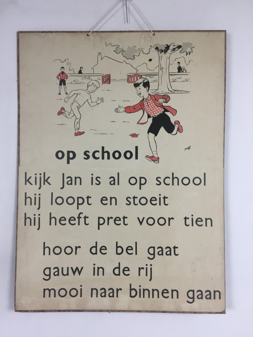 Wereldkaarten van Naar school detail1